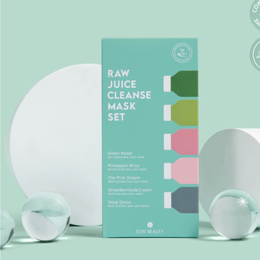 New In The Box ESW Beauty Raw Juice Cleanse Mask Set